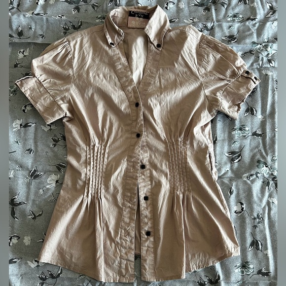 Vintage baby pink shirt/ Exit Couture - Picture 1 of 5